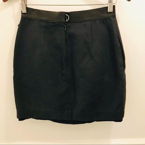 3.1 Phillip Lim Ruffle Mini Skirt 2 navy blue black - Picture 2 of 14